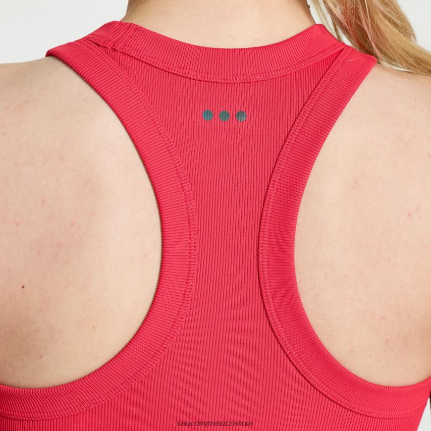 Saucony elevar la parte superior de la cosecha mujer rosa P4B2Z0771