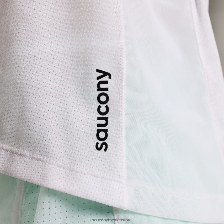 Saucony elevar la parte superior del tanque mujer estampado tie-dye blanco P4B2Z0751