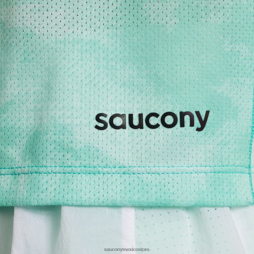Saucony elevar manga corta mujer estampado tie-dye atmos P4B2Z0769