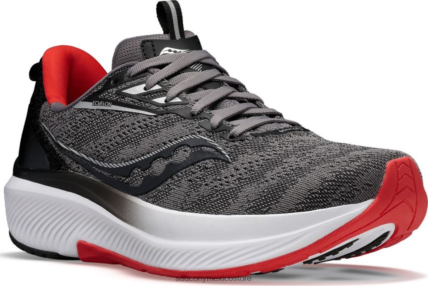 Saucony escalón 9 hombres carbón/cielo rojo P4B2Z094