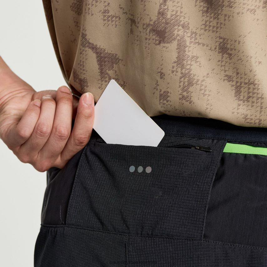 Saucony explorer utilidad 6 corto hombres negro P4B2Z0394