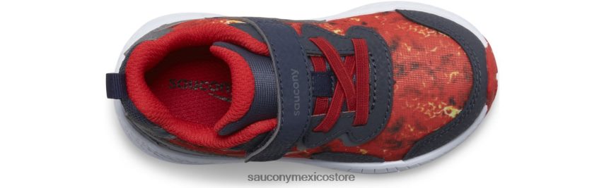 Saucony flash 30 a/c jr zapatilla de deporte niños azul marino/lava P4B2Z01031