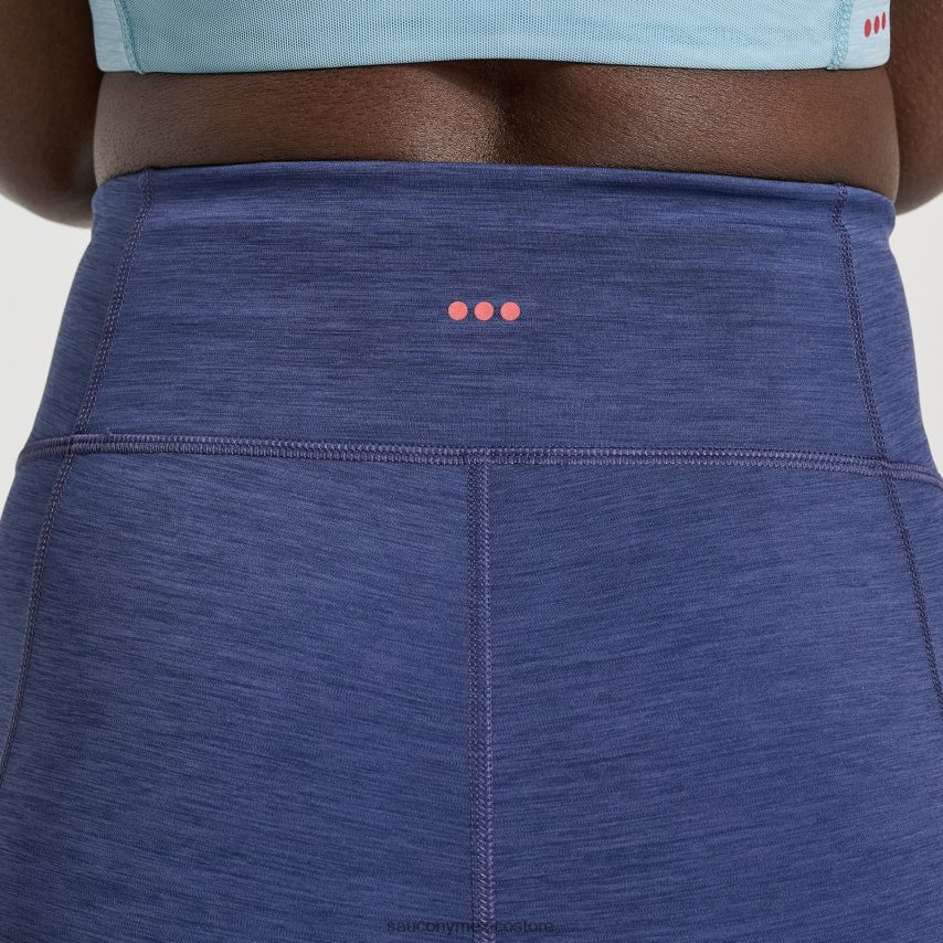 Saucony fortificar 8 biker corto mujer brezo sodalita P4B2Z0834