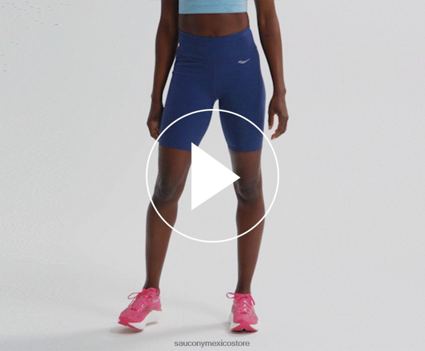 Saucony fortificar 8 biker corto mujer brezo sodalita P4B2Z0834