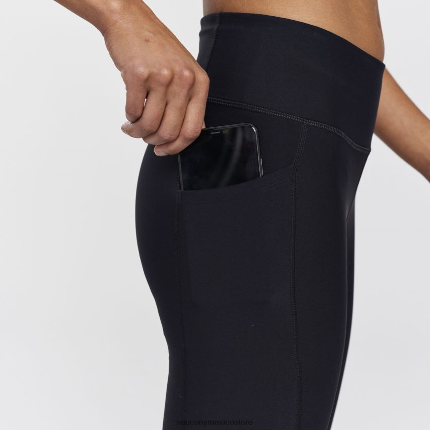 Saucony fortificar 8 biker corto mujer negro P4B2Z0833