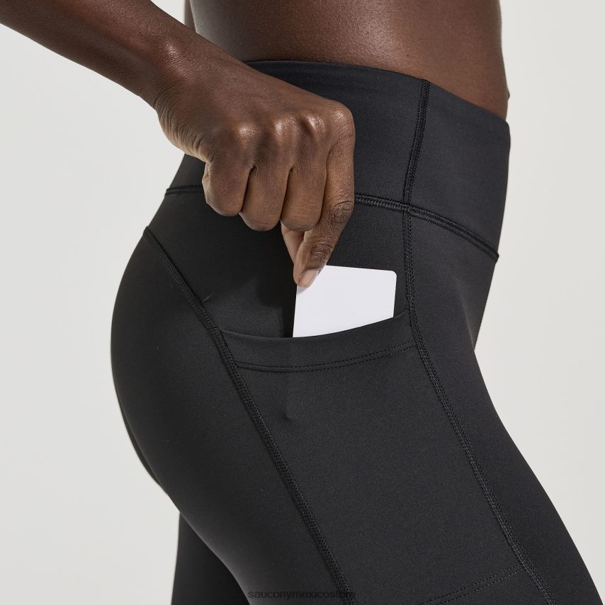 Saucony fortificar la cosecha apretada mujer negro P4B2Z0812