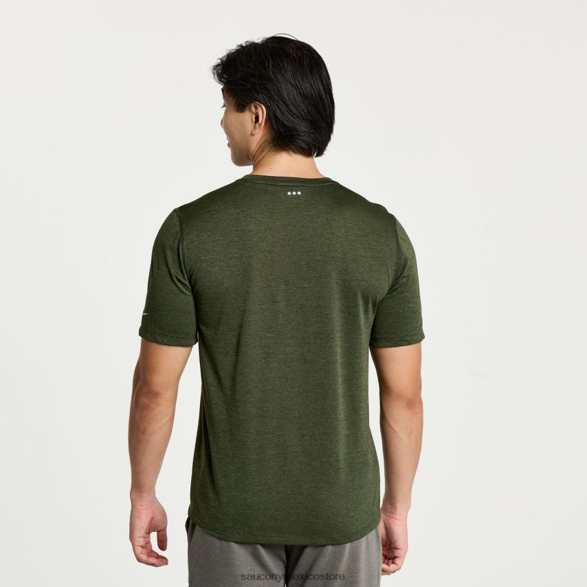 Saucony gráfico de cronómetro de manga corta hombres gráfico de brezo de hiedra trepadora P4B2Z0344