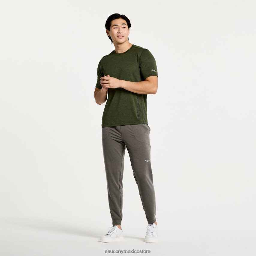 Saucony gráfico de cronómetro de manga corta hombres gráfico de brezo de hiedra trepadora P4B2Z0344