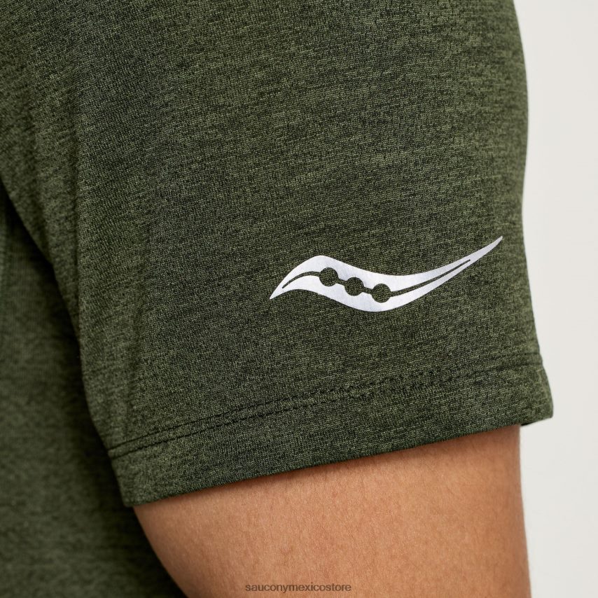 Saucony gráfico de cronómetro de manga corta hombres gráfico de brezo de hiedra trepadora P4B2Z0344