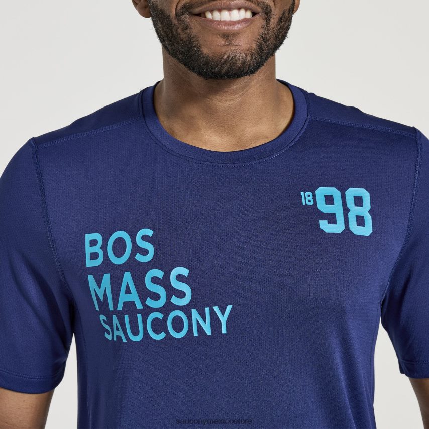 Saucony gráfico de cronómetro de manga corta hombres gráfico de sodalita P4B2Z0347