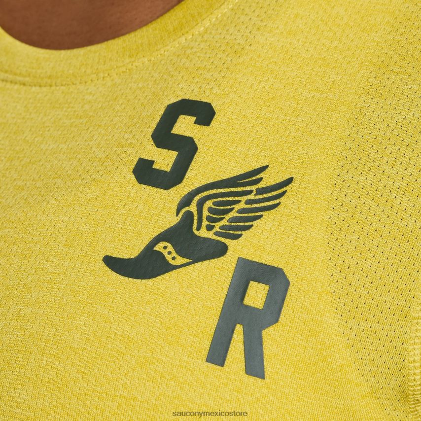 Saucony gráfico de cronómetro de manga corta mujer gráfico de brezo de arroyo P4B2Z0737