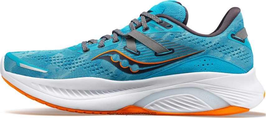 Saucony guía 16 de ancho hombres agave/caléndula P4B2Z0123