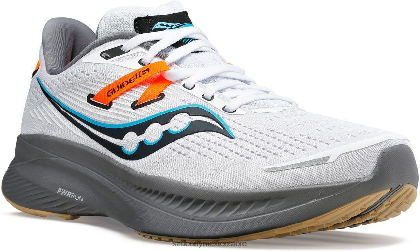 Saucony guía 16 hombres blanco/grava P4B2Z053