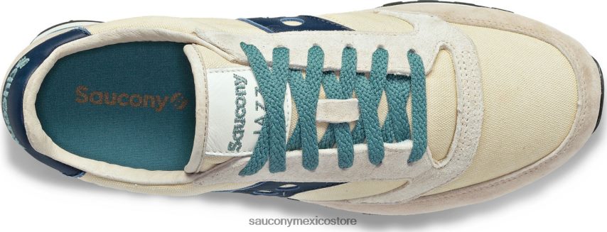 Saucony lavado a la piedra original de jazz hombres bronceado/azul marino P4B2Z0214