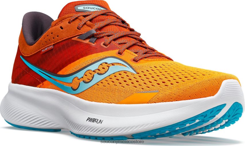 Saucony montar 16 de ancho hombres caléndula/lava P4B2Z0119