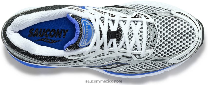 Saucony og progrid omni 9 hombres blanco/plata/azul P4B2Z0215