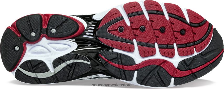 Saucony og progrid omni 9 hombres blanco/plata/rojo P4B2Z0216