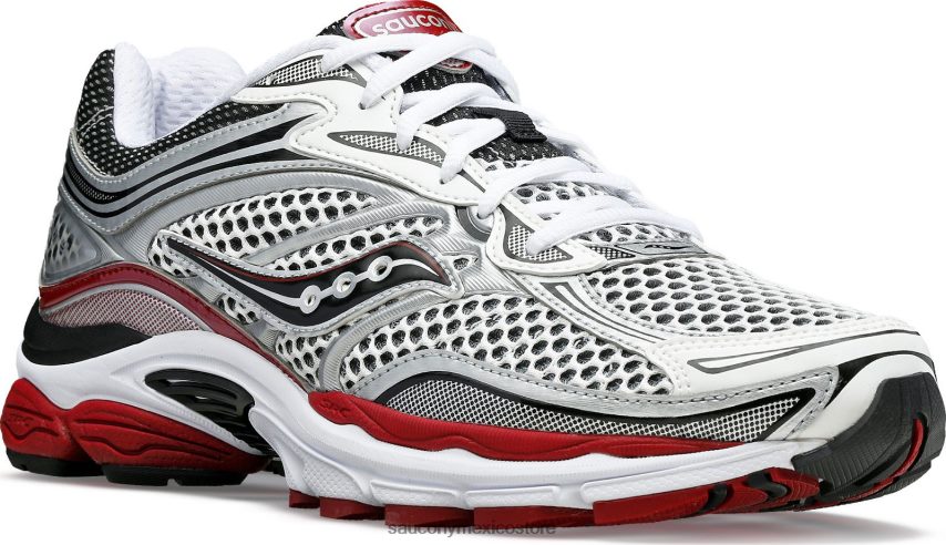 Saucony og progrid omni 9 hombres blanco/plata/rojo P4B2Z0216