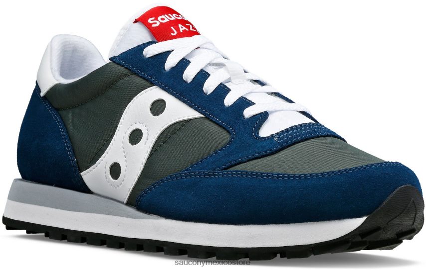 Saucony originales de jazz hombres verde oliva/azul marino P4B2Z0272