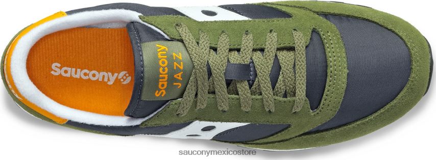 Saucony originales de jazz hombres verde/azul marino P4B2Z0266