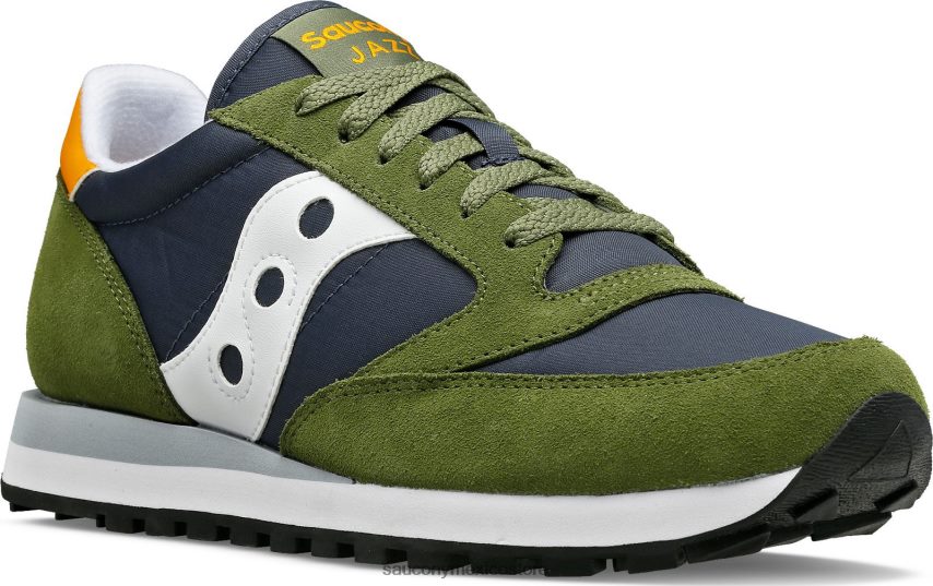 Saucony originales de jazz hombres verde/azul marino P4B2Z0266
