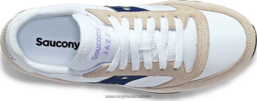 Saucony originales de jazz mujer naval Blanca P4B2Z0701