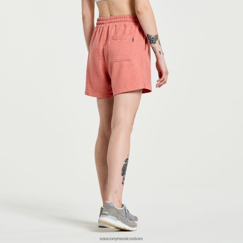 Saucony pantalones cortos de sudor descansado mujer gráfico de hollín brezo P4B2Z0832