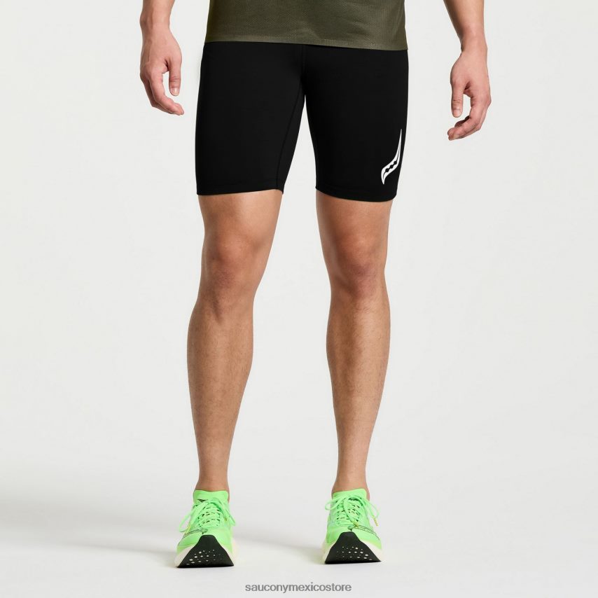 Saucony pantalón corto ajustado de élite hombres negro P4B2Z0425