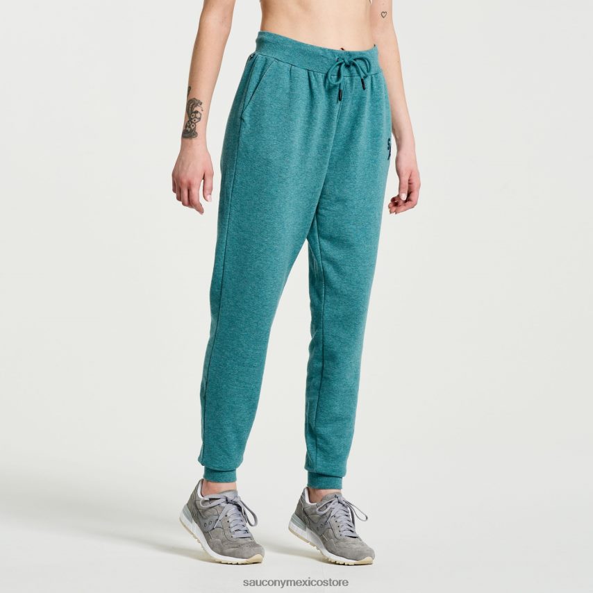 Saucony pantalón de chándal descansado mujer gráfico de brezo del atlántico norte P4B2Z0851