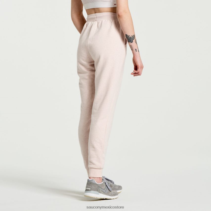Saucony pantalón de chándal descansado mujer sepia rosa brezo P4B2Z0849
