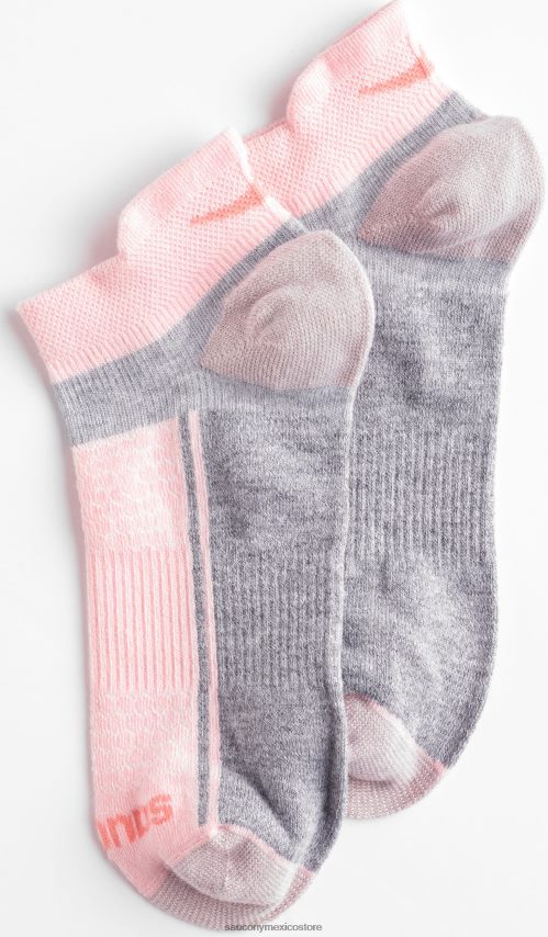 Saucony paquete de 3 calcetines inferno de peso ligero hombres rosa surtido P4B2Z0489