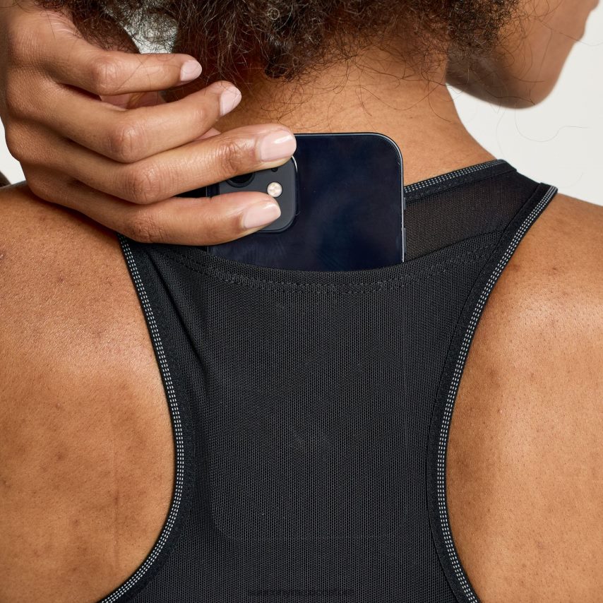 Saucony parte superior del sujetador pináculo mujer negro P4B2Z0802