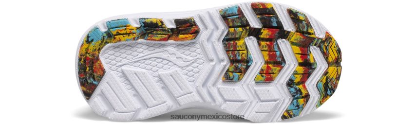 Saucony paseo 10 jr zapatilla de deporte niños azul amarillo P4B2Z0957