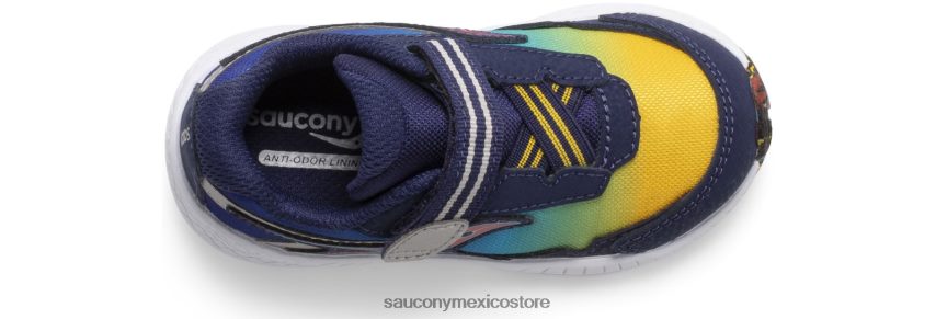 Saucony paseo 10 jr zapatilla de deporte niños azul amarillo P4B2Z0957