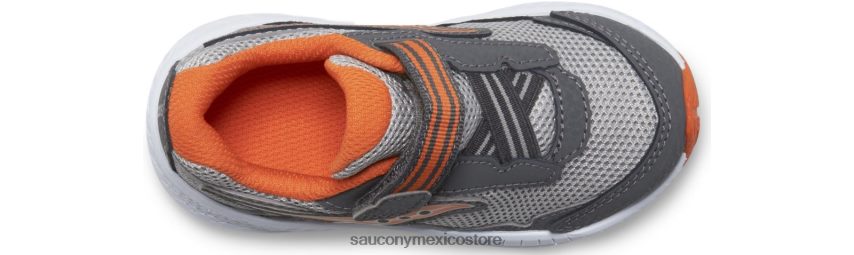 Saucony paseo 10 jr zapatilla de deporte niños gris/naranja P4B2Z0963
