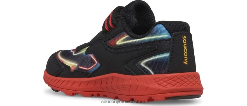 Saucony paseo 10 jr zapatilla de deporte niños neón/negro/rojo P4B2Z0984