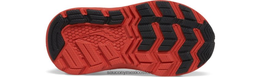 Saucony paseo 10 jr zapatilla de deporte niños neón/negro/rojo P4B2Z0984