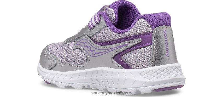 Saucony paseo 10 jr zapatilla de deporte niños plata/morado P4B2Z0970