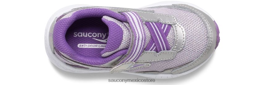 Saucony paseo 10 jr zapatilla de deporte niños plata/morado P4B2Z0970