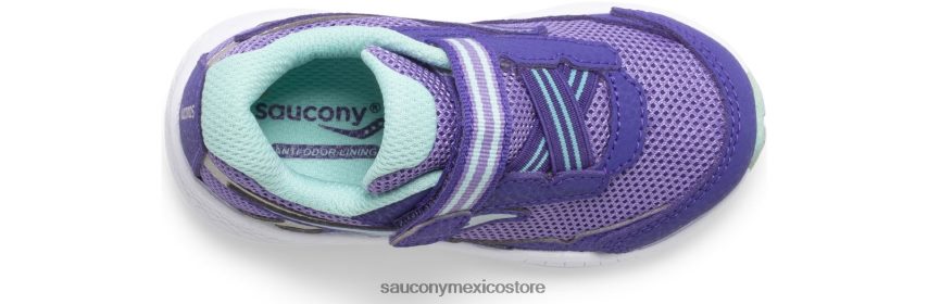 Saucony paseo 10 jr zapatilla de deporte niños púrpura P4B2Z0968