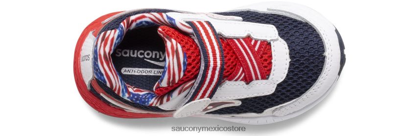 Saucony paseo 10 jr zapatilla de deporte niños rojo blanco azul P4B2Z0969