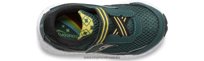 Saucony paseo 10 jr zapatilla de deporte niños verde/dorado/negro P4B2Z0961