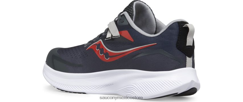 Saucony paseo 15 zapatillas niños gris/negro/rojo P4B2Z01035