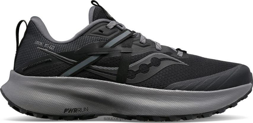 Saucony paseo 15tr hombres negro/carbón P4B2Z0141