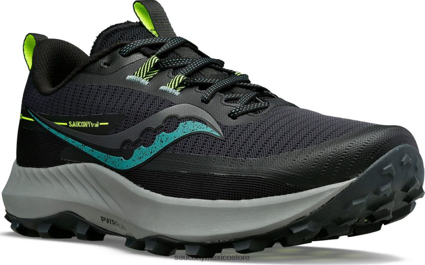 Saucony peregrino 13 de ancho hombres madera/fósil P4B2Z0153