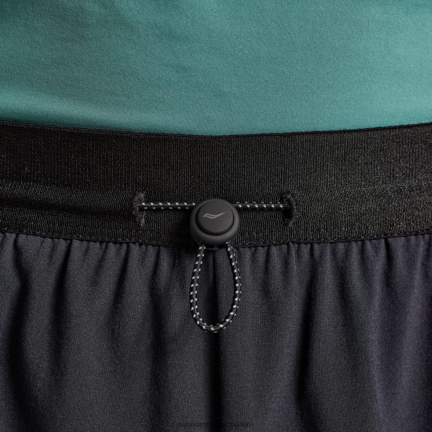 Saucony pináculo 2 en 1 corto hombres negro P4B2Z0429