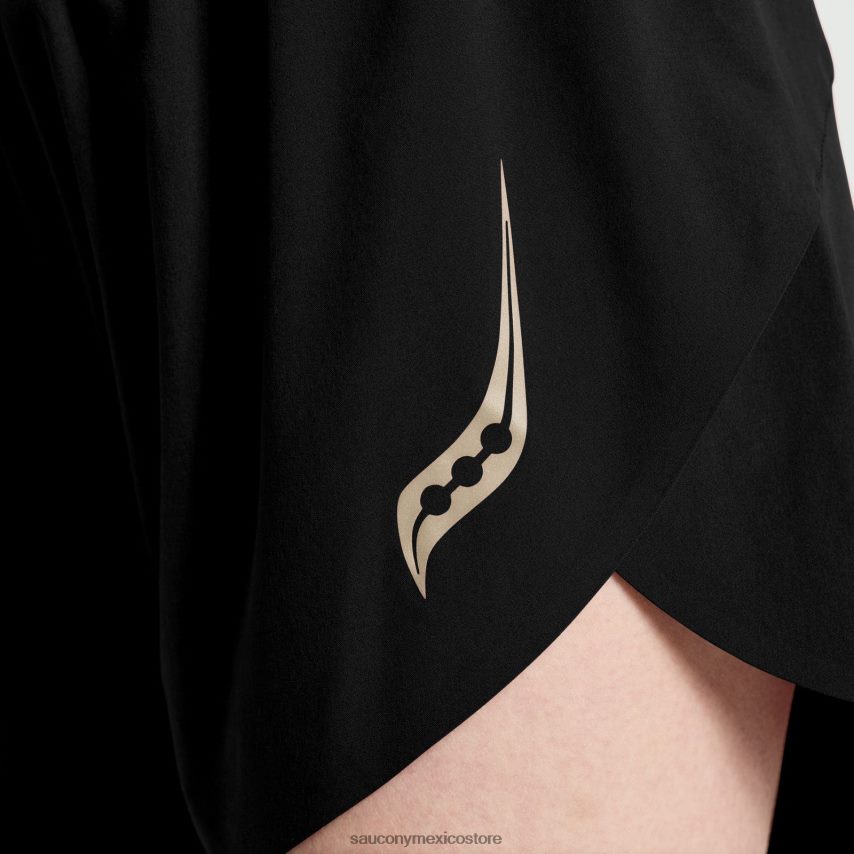 Saucony pináculo 25 corto mujer negro P4B2Z0843