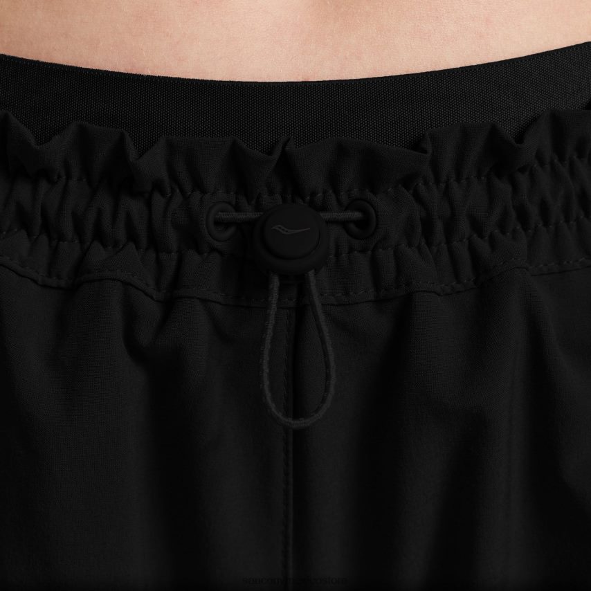 Saucony pináculo 25 corto mujer negro P4B2Z0843