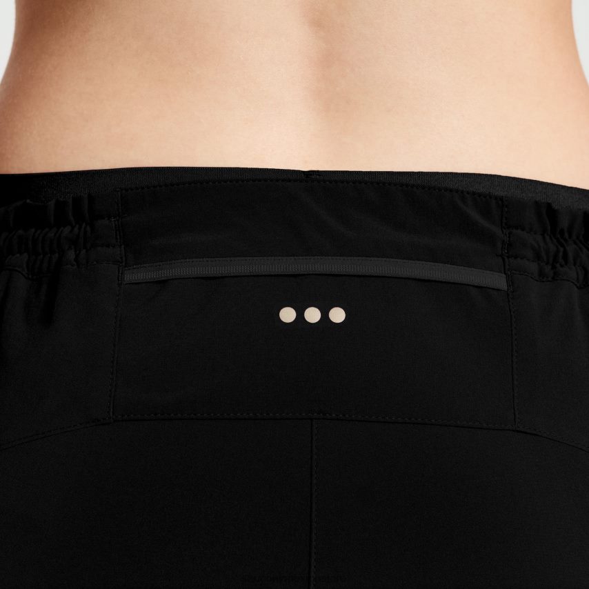 Saucony pináculo 25 corto mujer negro P4B2Z0843