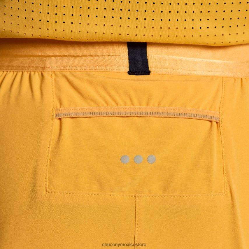 Saucony pináculo 3 corto hombres naranja ardiente P4B2Z0424